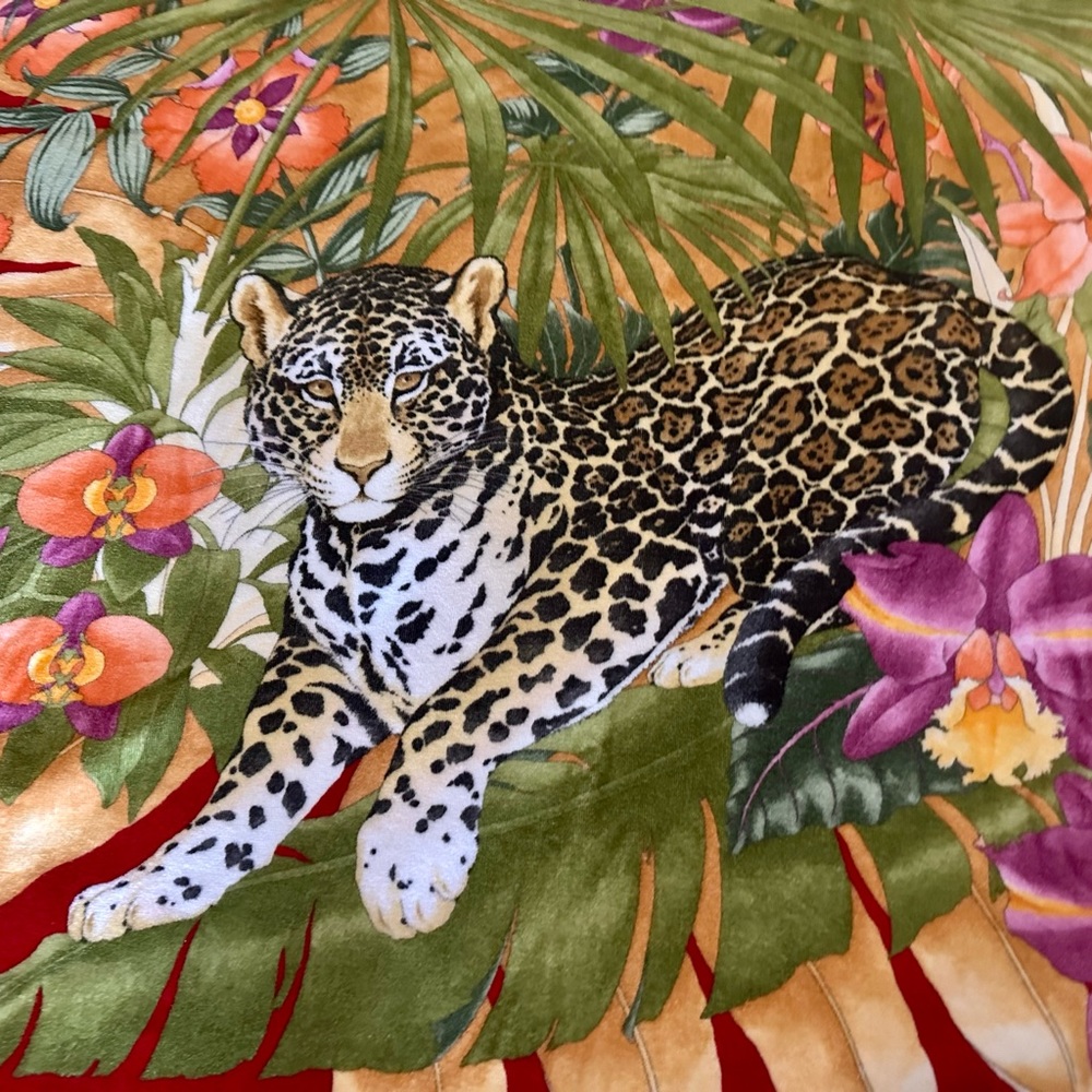Gorgeous and rare Ferragamo beach towel. Never used. 50” x 50 1/2”.